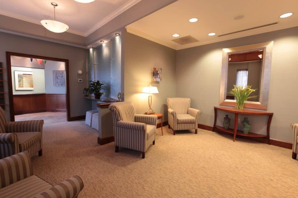 Charlotte Gynecomastia Center Patient Waiting Room