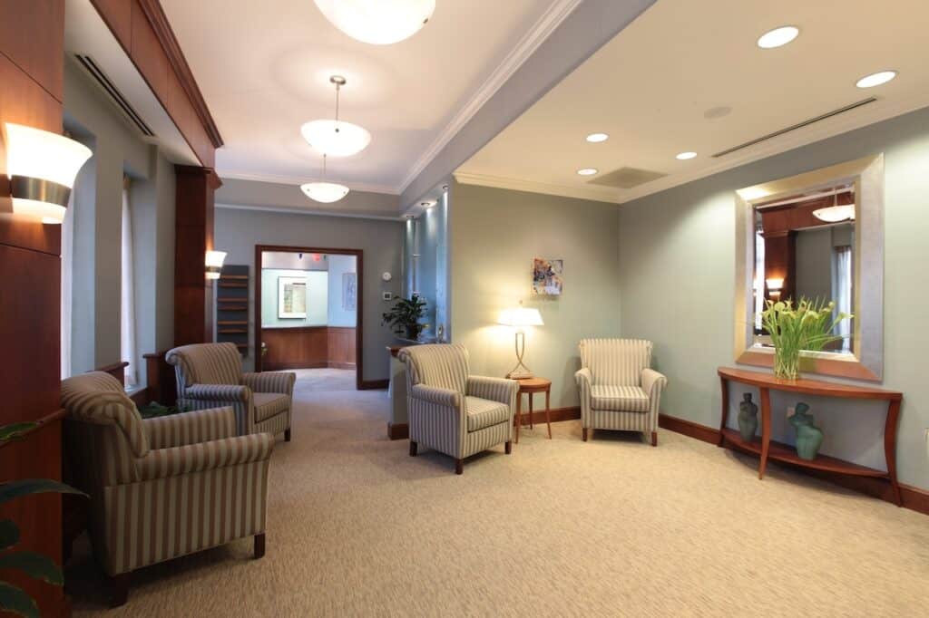 Charlotte Gynecomastia Center Waiting Area